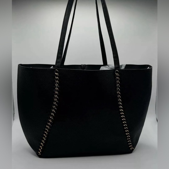 Badgley Mischka Chain Link Vegan Leather Tote w/charms NWT MSRP $139 - Picture 3 of 8